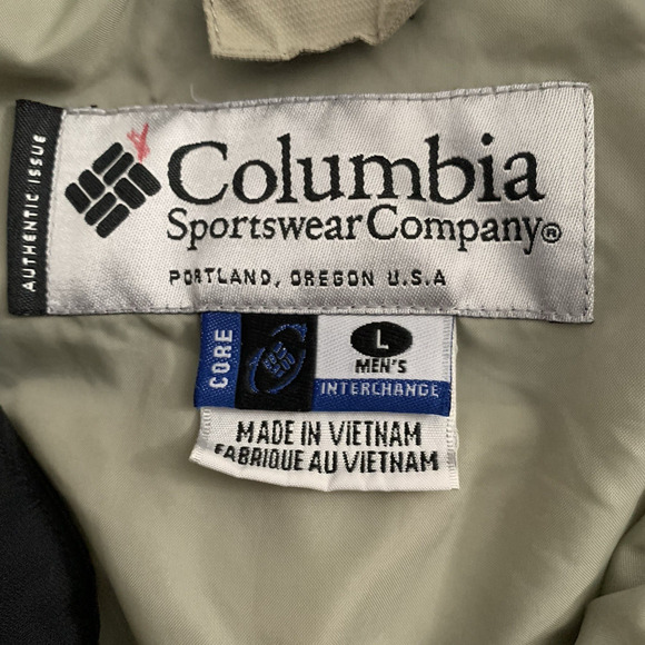 Columbia Fire Ridge Core Interchange Jacket Mens Large Gray Orange - Picture 2 of 7